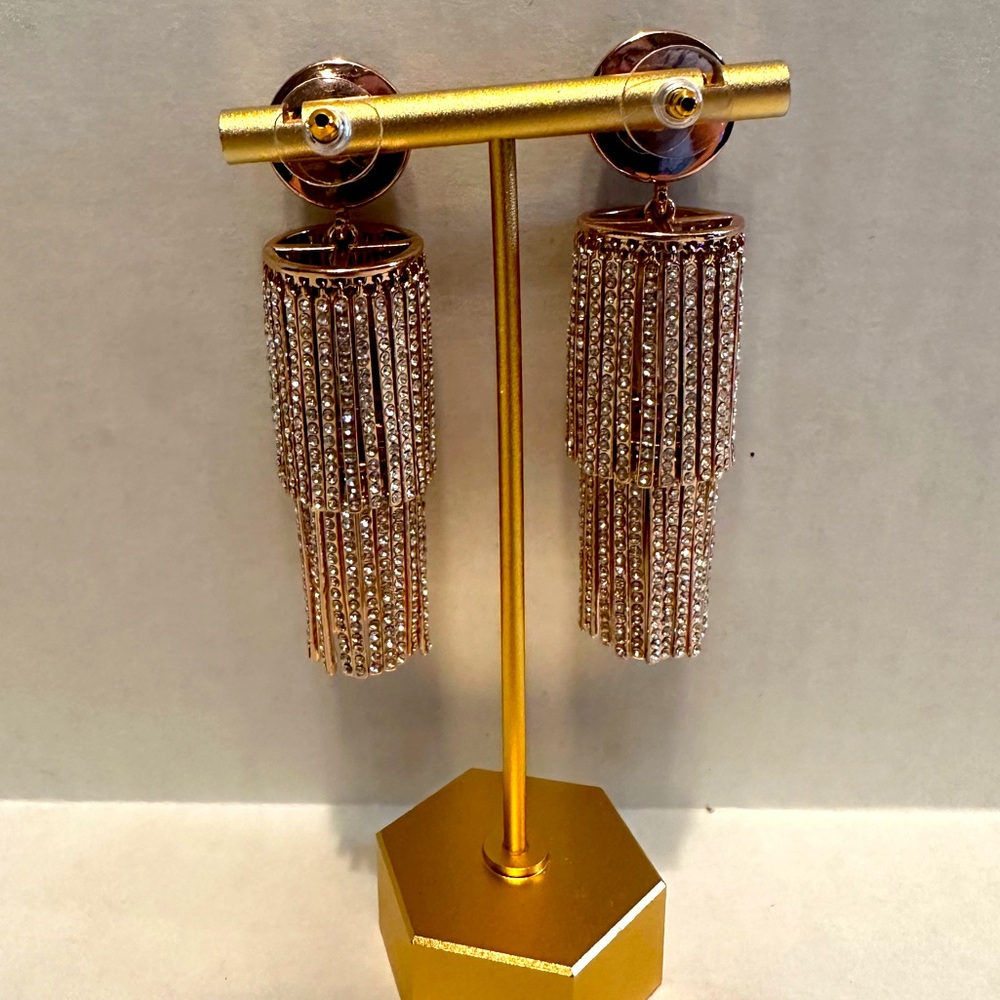 Tuckernuck Crystal Chandelier Earrings - Picture 4 of 5